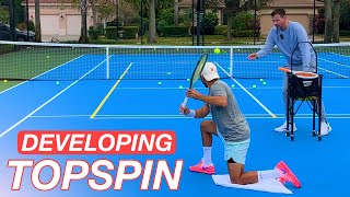 How to Develop Heavy Topspin OneHanded Backhands [upl. by Ennayrb]