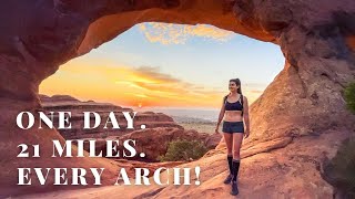 Hiking to ALL the Arches in Arches NP  in a Single Day [upl. by Connolly]