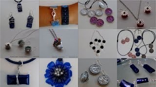 Bisutería realizada con material reciclado Jewelry made out of recycled materials [upl. by Court]