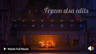 Arendelle castle yule log must watch 2019 3 hours movie  Frozen elsa edits [upl. by Ennasirk]