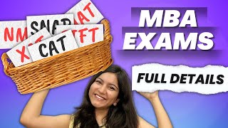 All MBA Entrance Exams FULL DETAILS Exam Dates Fees Colleges Accepted Exam Pattern amp More [upl. by Hughmanick]