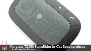 Motorola TX550 SonicRider Wireless InCar Speakerphone [upl. by Eanej]