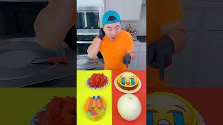 Emoji cake vs spicy sauce ice cream challenge🍨 funny by Ethan Funny family [upl. by Zebe]