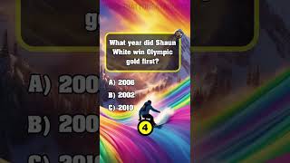 Shaun Whites Olympic golds quiz shaunwhite olympics goldmedals quiz shorts [upl. by Eerised]