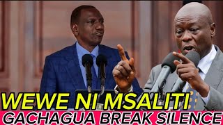 BREAKING NEWS‼️ RIGATHI GACHAGUA BREAKS SILENCE AFTER KITHURE KINDIKI WAS SWORN IN AS RUTO DEPUTY [upl. by Hahcim444]