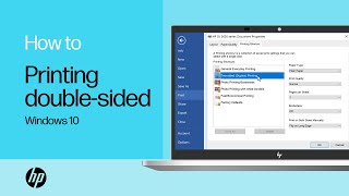 Printing Doublesided with an HP Printer from Windows 10  HP Support [upl. by Jarvis]