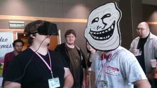 Oculus Rift VR Troll Faced at an Anime con Hilarious [upl. by Wiener]