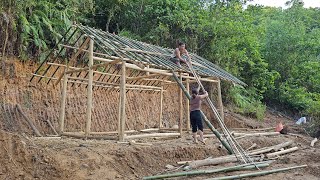 A lovely small wooden house with thatched roof  Le Thi Thu [upl. by Maleki275]