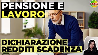 CUMULO PENSIONE E REDDITO DA LAVORO AUTONOMO Scadenza invio DICHIARAZIONE INPS [upl. by Alain]