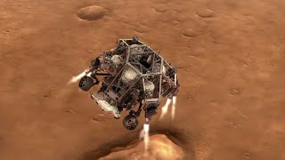 NASAs Mars 2020 Perseverance Rover Landing Animations [upl. by Einra]