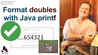 How to format a Java double with printf example [upl. by Bik]