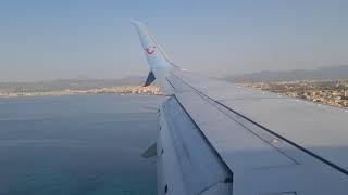 Landing Palma de Mallorca TUI FLY Boeing 737800 [upl. by Adnawahs]