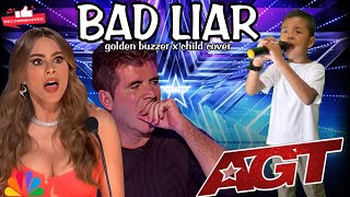 AGT judges cried hysterically  When they heard the song Bad Liar child with an extraordinary voice [upl. by Oruam159]