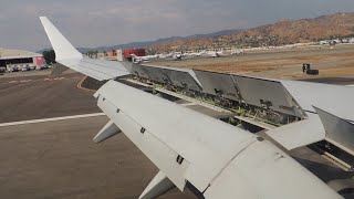 Flair Airlines Boeing 737MAX 8 CFFBC HARD landing in BUR [upl. by Iloj994]