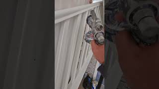 Graco 95 HVLP Spraying Spindles  Benjamin Moore Scuff X [upl. by Georgianne]