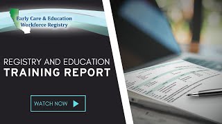 Registry and Education Training Report [upl. by Suirauqram]