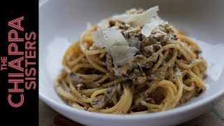 Creamy Mushroom Pasta  Chiappa Sisters [upl. by Roselia762]