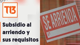 Los requisitos para postular al subsidio de arriendo [upl. by Fishback612]