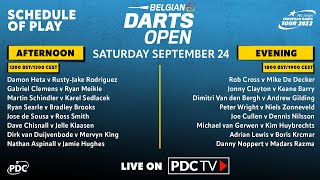 PDC Belgian Darts Open 2022 Round 2 Michael van Gerwen v Kim Huybrechts 2022 09 24 ENG [upl. by Bowne]