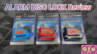 Alarm Disc Lock 110db Review [upl. by Rus280]