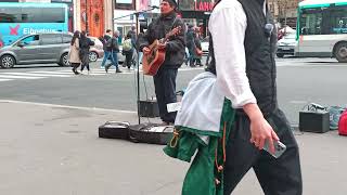 🇫🇷  Paris 🌷Singer In front of the Palais Garnier Opera House in Paris musique paris Song [upl. by Enilrac852]