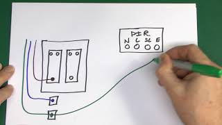 Lighting Sensor Wiring with Override Facility [upl. by Aitret951]