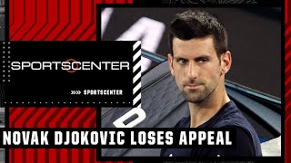 Novak Djokovic loses deportation appeal in Australia  SportsCenter [upl. by Gazo869]