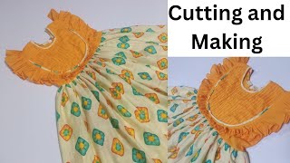 How to make beautiful dress design for girl bacchadersutikaporerjama clothingdesign dressdesign [upl. by Enoid]