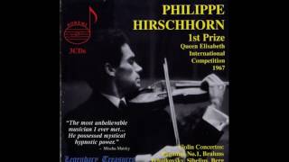 Philippe Hirschhorn Brahms Violin Concerto [upl. by Einreb]