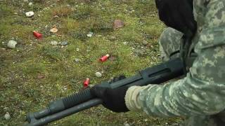 US Army M4 Carbine M240B Shotgun Marksmanship Training [upl. by Assilim543]