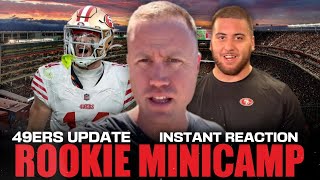 49ers instant reaction How Ricky Pearsall Dominick Puni Renardo Green looked at rookie minicamp [upl. by Inafetse46]