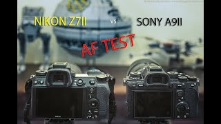 Nikon Z7II vs Sony A9II  AUTOFOCUS TEST [upl. by Vasiliki]