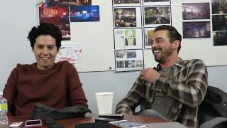 Riverdale Interview Skeet Ulrich and Cole Sprouse on Scream Homage [upl. by Emalee]