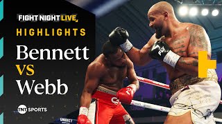 SOMEHOW BENNETT STILL STANDS 🥊  Courtney Bennett vs Nick Webb  Fight Night Highlights [upl. by Aihtiekal]