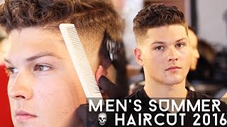 Mens Summer Haircut 2016  Skin Faded CurlyWavy Hairstyle [upl. by Aneelahs]