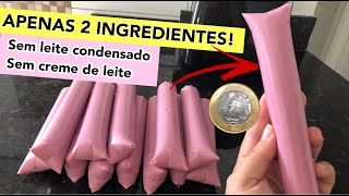 GELADINHO SUPER CREMOSO DE 1 REAL FEITO APENAS COM 2 INGREDIENTES [upl. by Carlene]