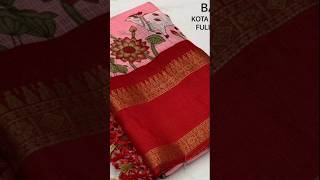 Soft Kota pichwai printed sarees with bentex border WhatsApp 9480926460 trending [upl. by Aiam540]