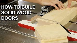 How to Build a Solid Wood Door  Start to Finish  Fine Woodworking [upl. by Akimad]