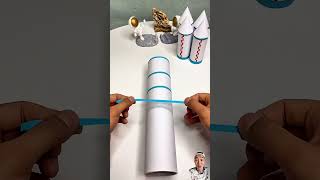 Recycle beverage bottles and paper tubes to make spaceships for kids So beautiful handmade [upl. by Nesyaj]