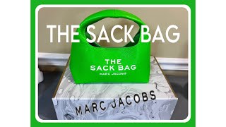 MARC JACOBS THE SACK BAG REVIEW  MINI SIZE  LUX WIFE LIFE [upl. by Lorsung479]