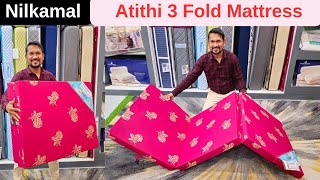 Nilkamal Atithi 3 Fold Mattress Review with Price Multipurpose Fold Mattress [upl. by Stanly]