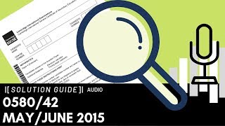 058042 MayJune 2015 Marking Scheme MS Audio Voiceover [upl. by Elder]