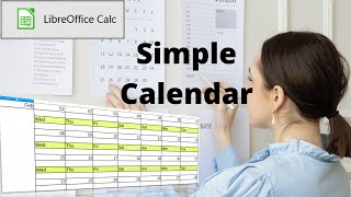 How to create a simple calendar in LibreOffice Calc [upl. by Adnorahc259]