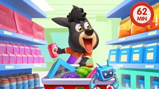 Lets Go Grocery Shopping🛒  Kids Cartoons  Kids Videos for Kids  Sheriff Labrador [upl. by Zul]