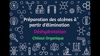 19 Préparation des alcènes à partir délimination Déshydratation [upl. by Dottie]