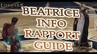 Beatrice Rapport Guide  Lost Ark [upl. by Chon]