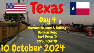 Day 4  Walking  Gollihar Road  Sambos Restaurant  Corpus Christi Texas  10 October 2024 [upl. by Ninon]