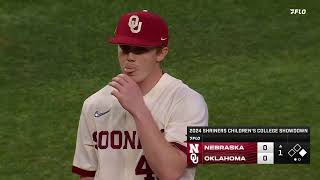 Full Game Replay Nebraska vs Oklahoma Baseball  2024 Shriners Childrens College Showdown [upl. by Indyc]