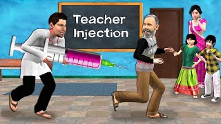 Pagal Doctor Laya Bade Injection School Mein Funny Injection Hindi Kahani Hindi Moral Hindi Stories [upl. by Merriott]