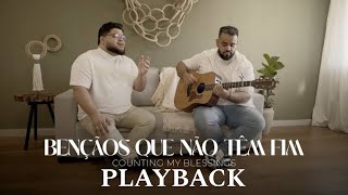 Bênçãos Que Não Têm Fim  Gabriel Kzam  Playback Acústico Legendado [upl. by Assiroc]